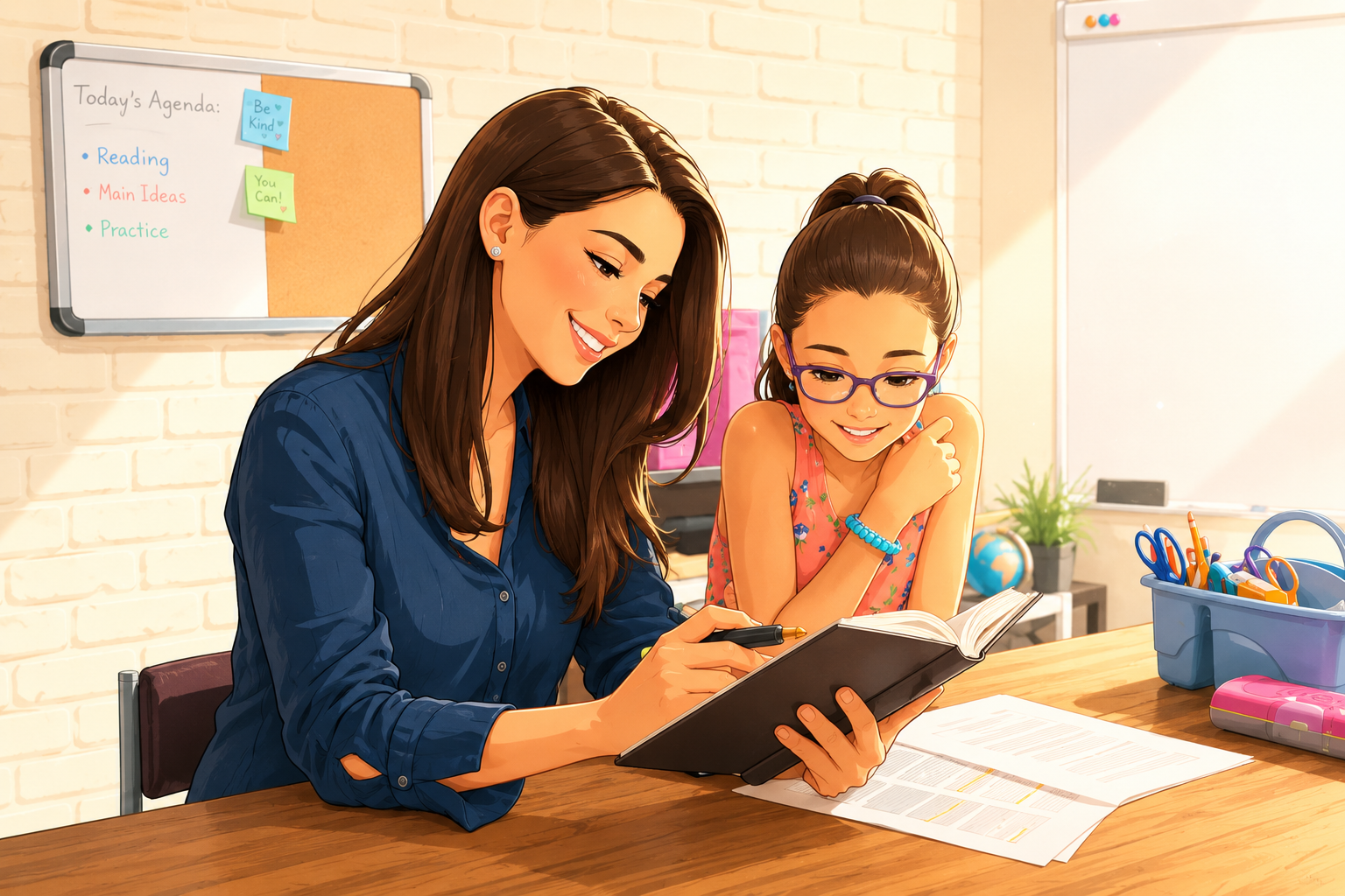 Adept Hub tutor teaching a student